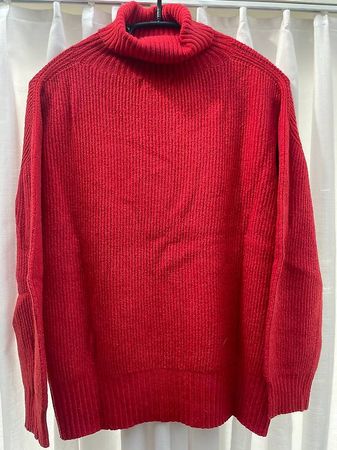 Rollkragenpullover rot, Bluejoint Collection - Grösse S/M