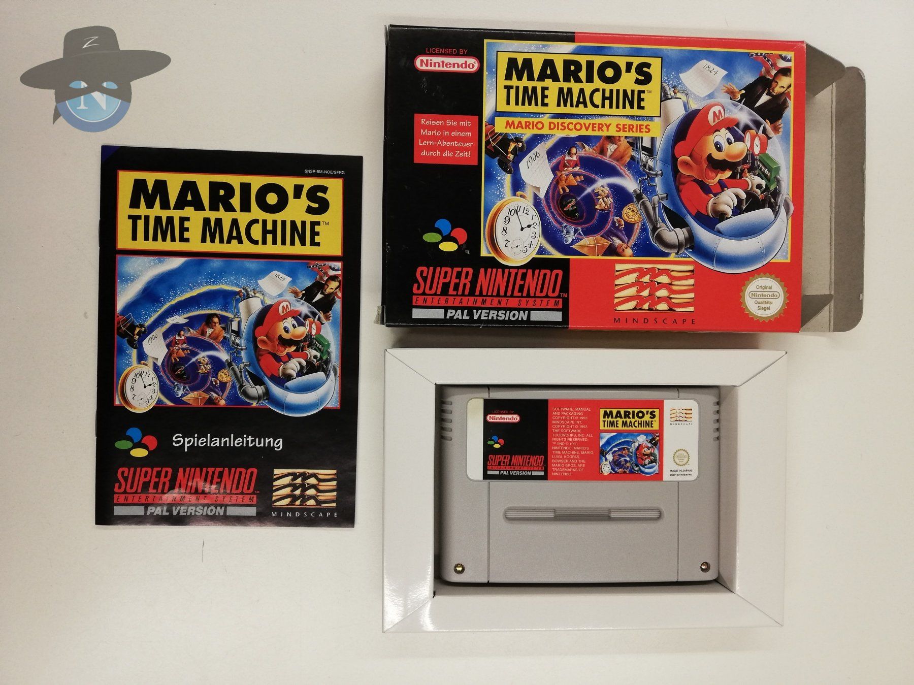 Nintendo Spiele: Mario's Time Machine / Super Nintendo SNES – Gebraucht aus St. Gallen von  6