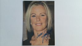 Anni-Frid Lyngstad, Abba, Original Autogramm auf Postkarte