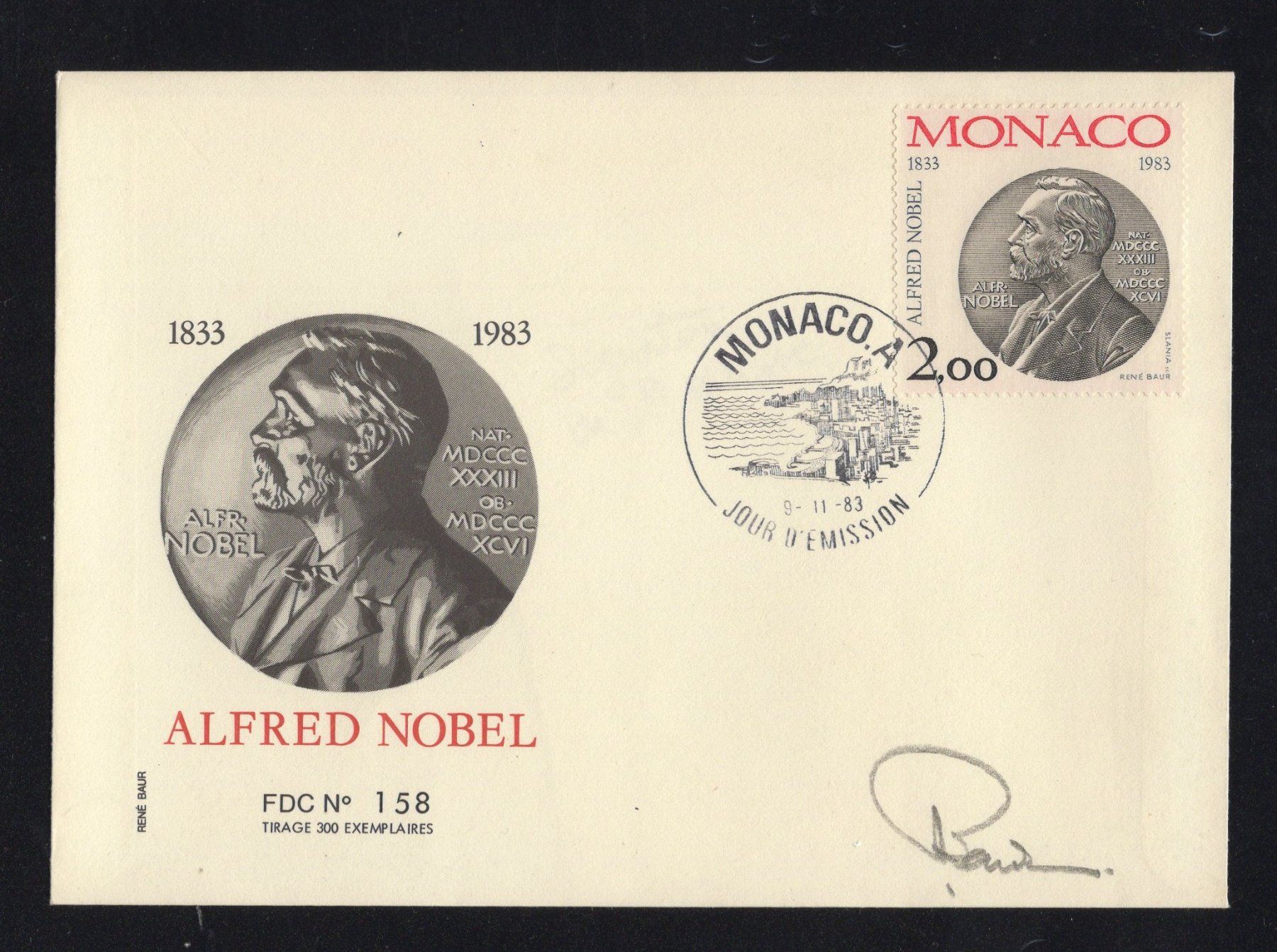 Tutti i francobolli: R5212  /  MONACO 3 FDC 1983/1985/1989 – Nuovo (secondo la descrizione) da Ste-Croix venduto da MONT-TAGNAC 2
