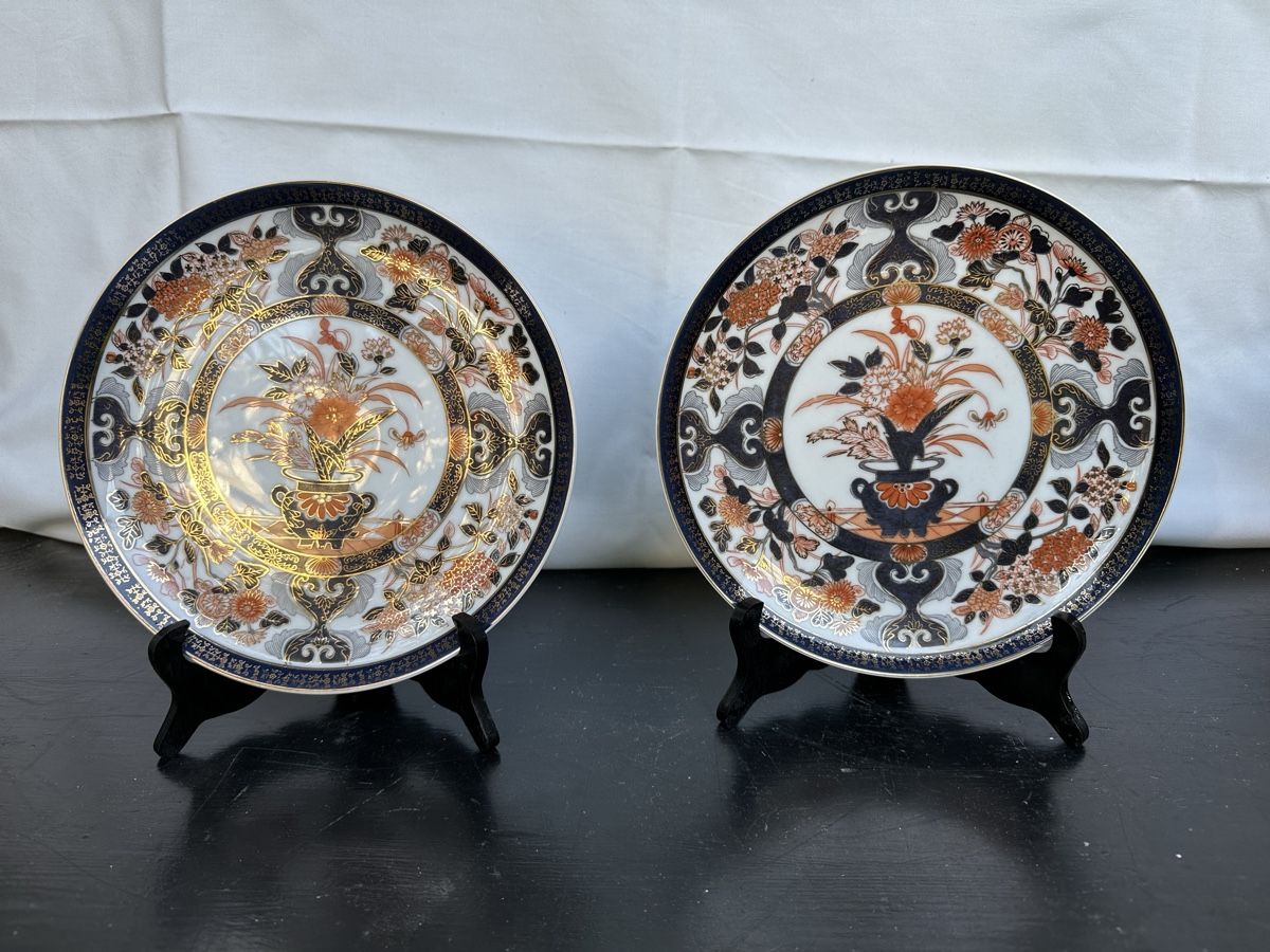 Piatti: 2 Assiettes murales japonaises, 28cm SAT – Usato da Lausanne venduto da artnouveau04