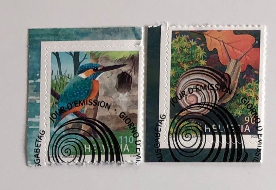 Alle Briefmarken: NEUE Briefmarken 2 ZWISCHENSTEGE +++ – Gebraucht aus Winterthur von SchatzchischtliWinti 1