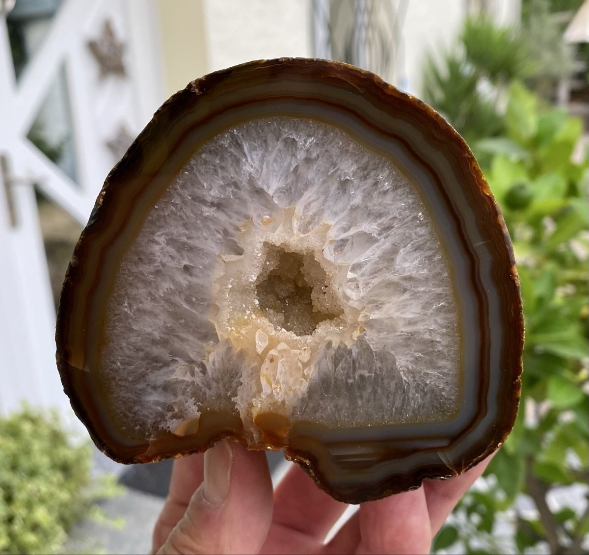 Minerali & Pietre curative: Schöne Achat Geode – Usato da Selzach venduto da 321compac 6