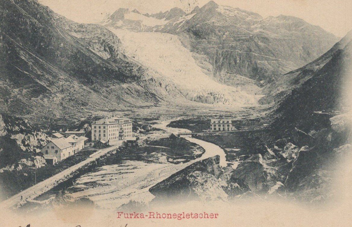 Cartoline postali: Furka - Rhonegletscher   1900 – Usato da Aarau venduto da kufi44 1