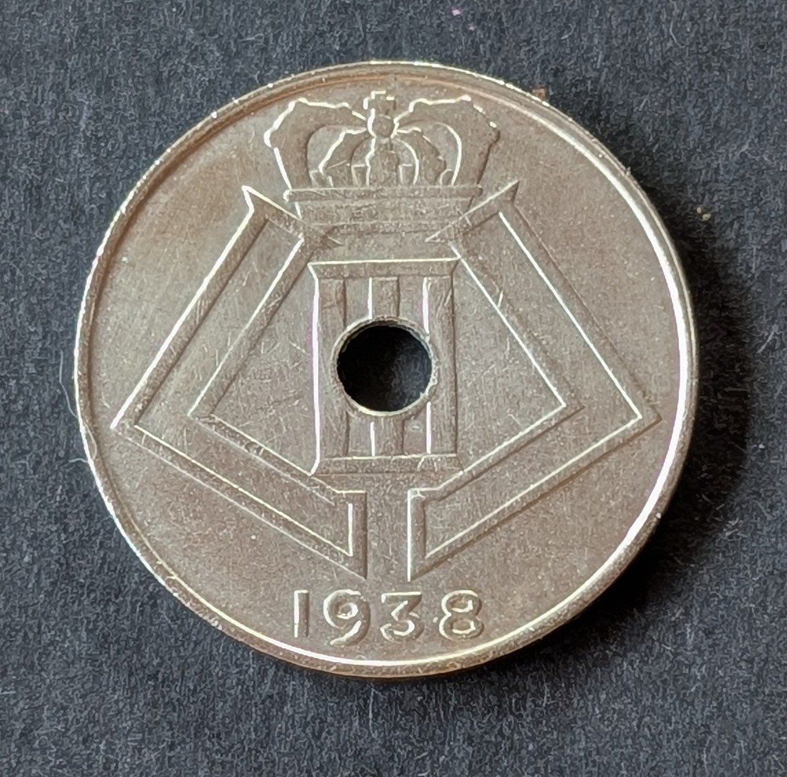 Tutti le monete: Belgien-10 Centimes 1938 – Usato da Hittnau venduto da stamps_and_coins