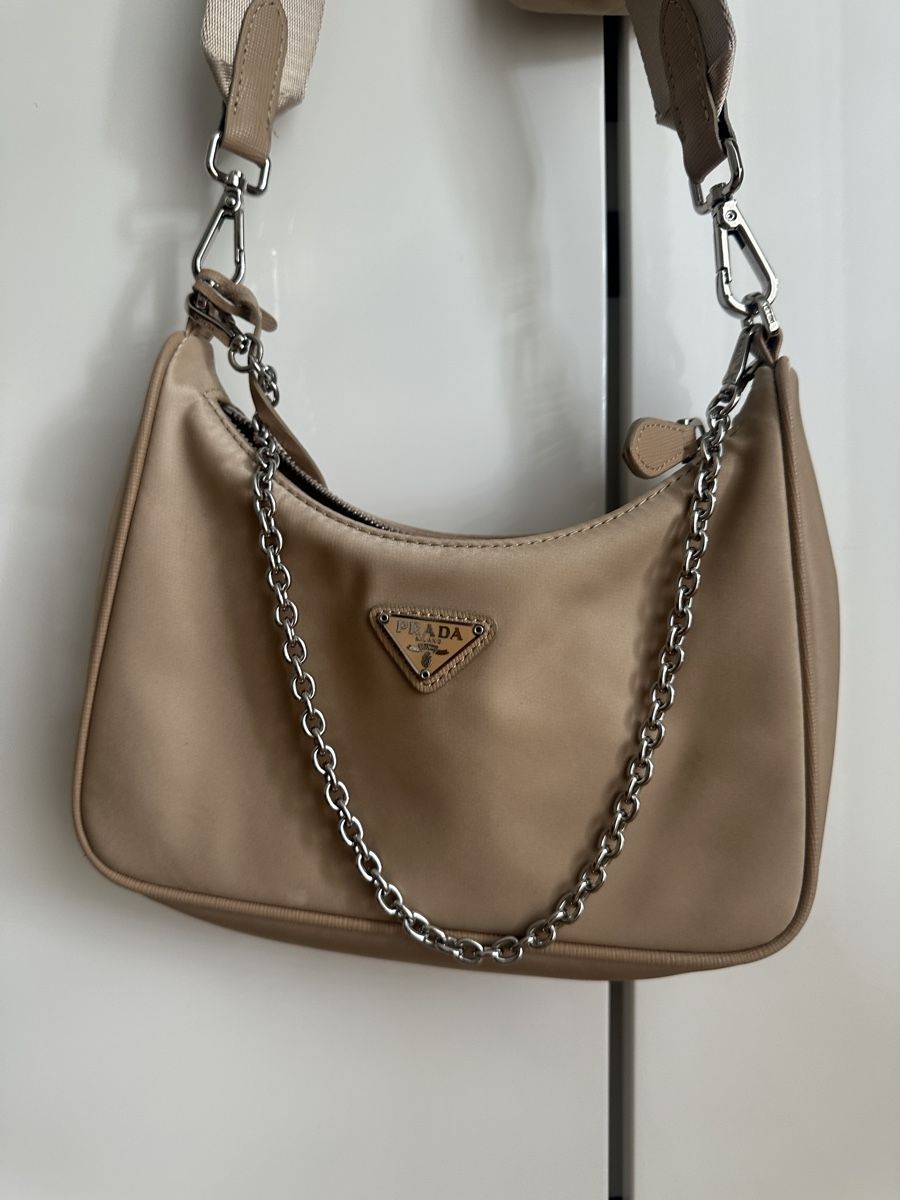 Prada Borse da donna: Original Prada Tasche Beige mit Etui  – Usato da Perlen venduto da H.Spa 4