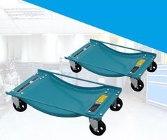 2 Stück Rangierhilfe 450 kg Auto Rangierroller Rangierheber