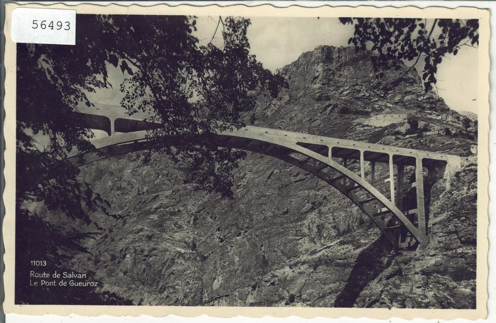 Ansichtskarten: Route de Salvan - Le Pont de Gueuroz – Gebraucht aus Ettingen von Kartenplanet