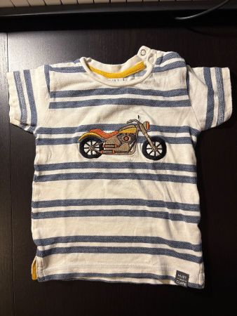 Hust&Claire T-Shirt Gr. 74/9M mit Töffli-Motiv, Sommer