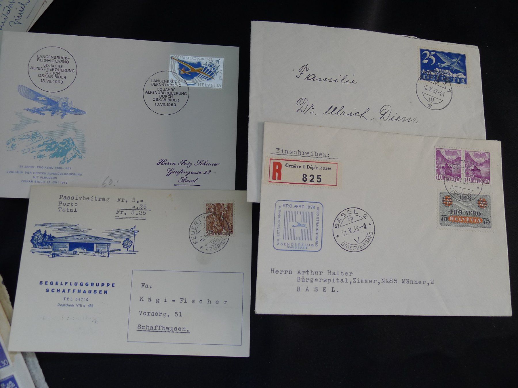 Alle Briefmarken: 16 Flugpostbriefe Schweiz – Gebraucht aus Dagmersellen von wyss1982 3