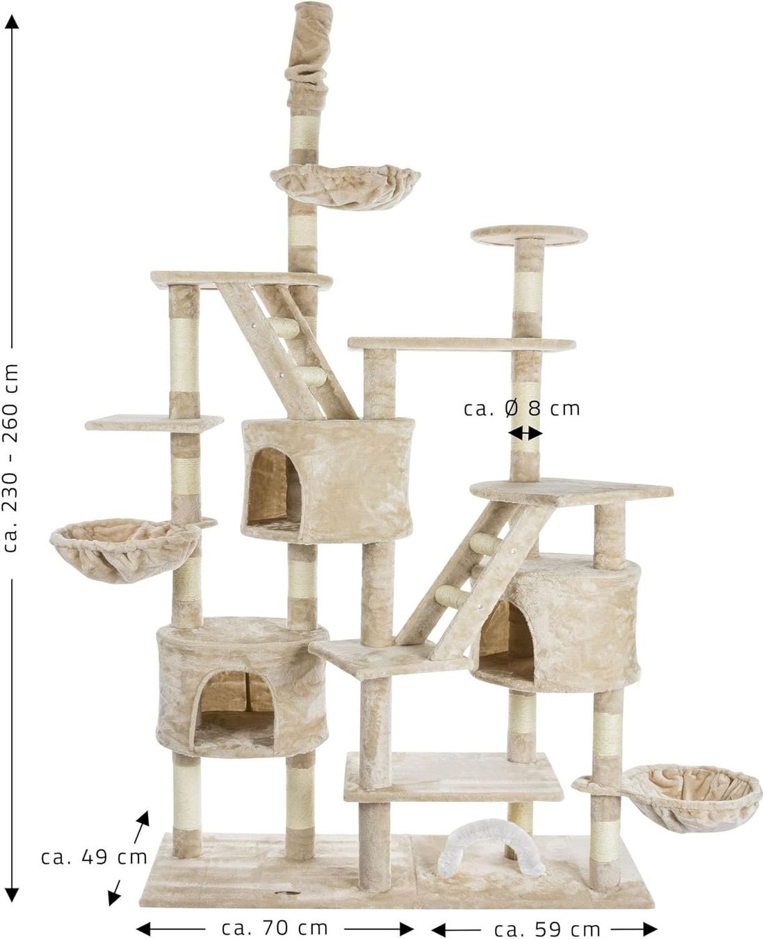 Tiragraffi: Kratzbaum deckenhoch bis 260cm / 20kg – Nuovo e nell'imballaggio originale da Bottighofen venduto da zaap 7