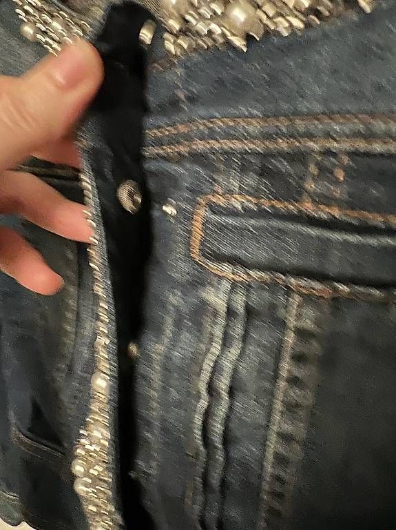 Giacche: Giacca jeans corta con cristalli – Nuovo (secondo la descrizione) da Luzern venduto da mic_99vf 4