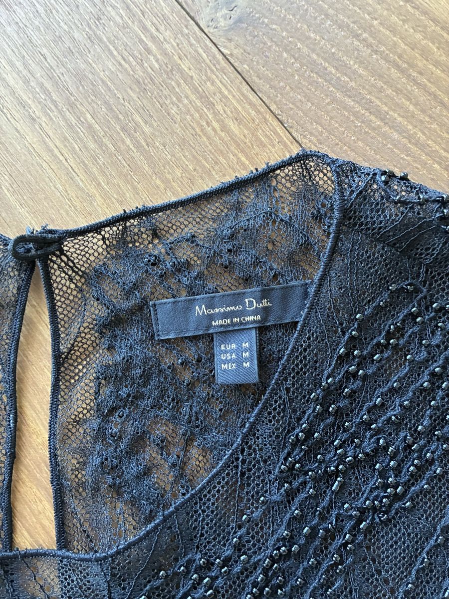 Massimo Dutti Top: Shiny half transparent top Massimo – Nuovo (secondo la descrizione) da Brunnen venduto da ann_j2by 1