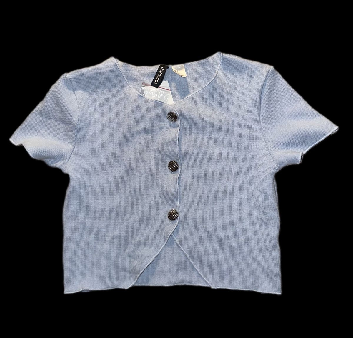 H&M Top: H&M Divided Sommer Crop-Top, hellblau, Grösse S – Nuovo e nell'imballaggio originale da Basel venduto da Erica_Manser