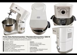 AB1 CHFPrima Vista Küchenmaschine 1200W Knetmaschine Edelsta