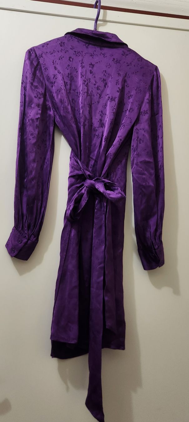 Tara Jarmon Vestiti: Robe Tara Jarmon violette fleurie viscose taille S – Usato da Niedergösgen venduto da Eva2410 4