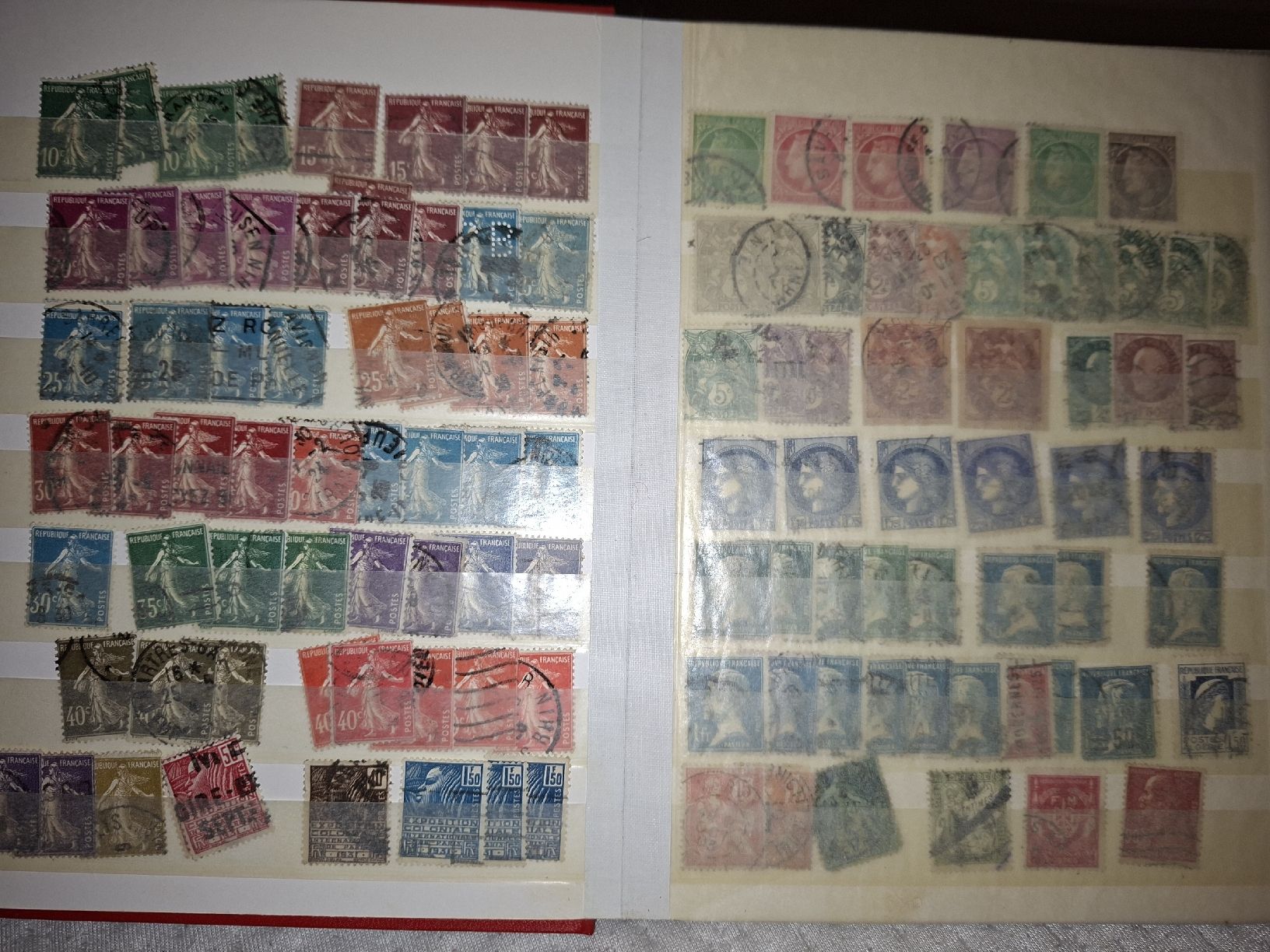 Alle Briefmarken: Sammlunh Frankreich  – Gebraucht aus Balgach von SIMEON27