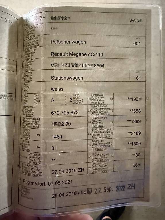 Automobili: Renault Mégane 1.5 dCi – Usato da Adlikon b.Regensdf venduto da sas_j9ls 3