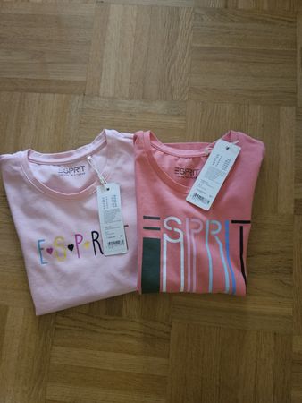 2er Set Esprit T-Shirts, neu mit Etikett, Grösse 6-7 jahren
