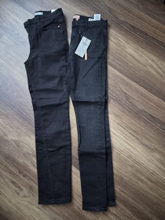 2x Damen Jeans Gr. M (32/29) Schwarz Skinny & High Waist NEU