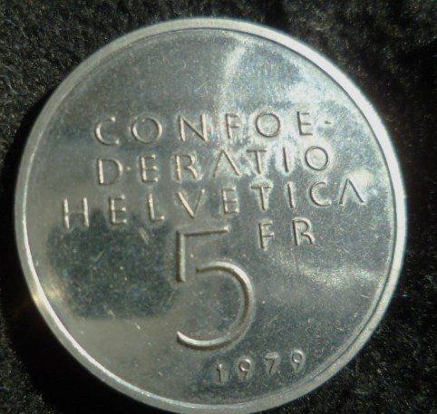 Tutti le monete: 5 Fr. Gedenkmünze Albert Einstein Jg.1979 Formel – Usato da Effretikon venduto da Heimstudio 1