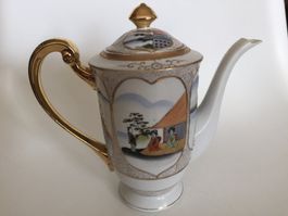 Théière en porcelaine / Porzellan Teekanne CHINA 18 % GOLD