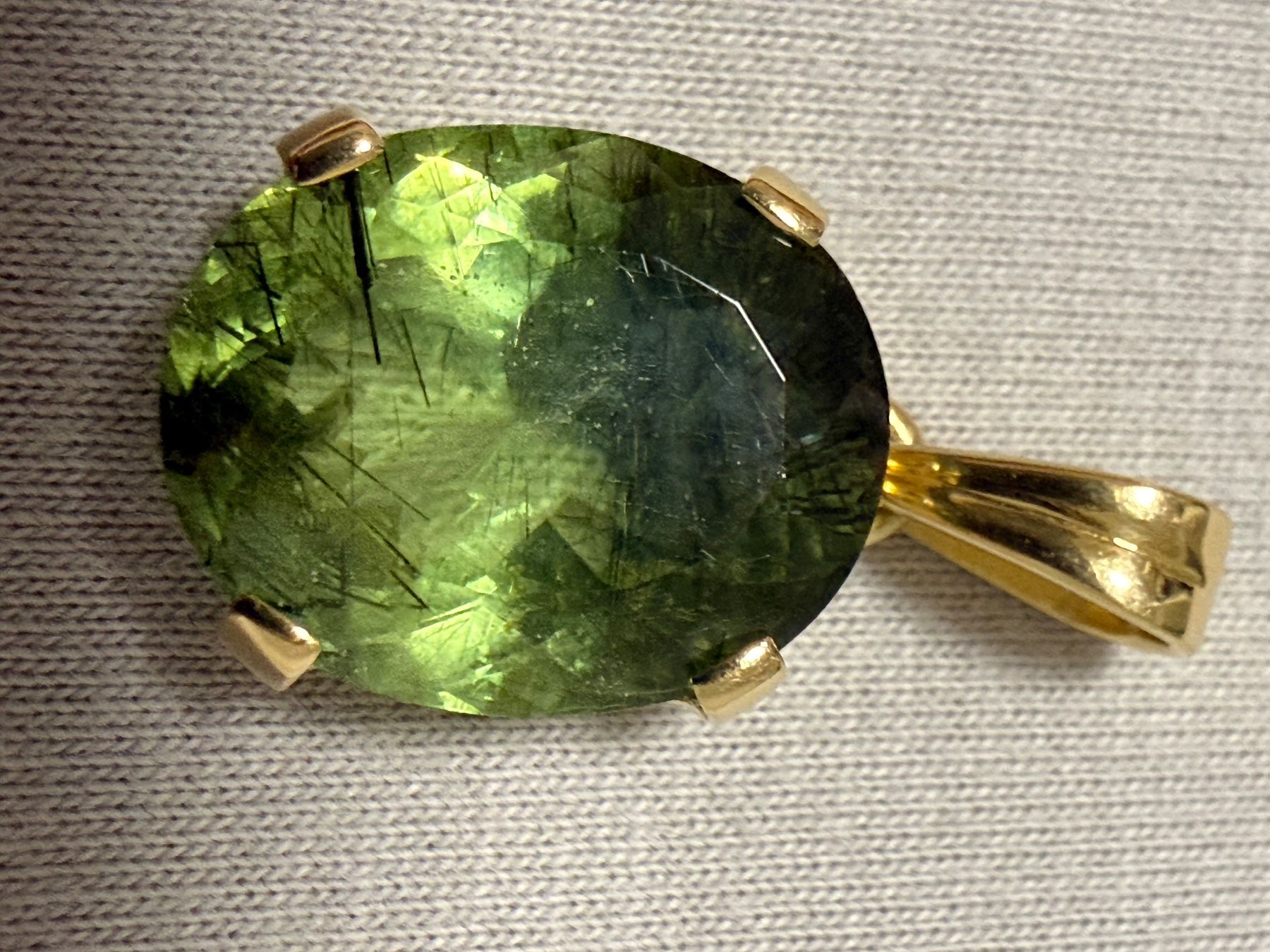 Ciondoli: Anhänger mit echt Peridot 18k – Usato da Oberhof venduto da RealStone 5