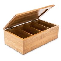 TEEBOX BAMBUS LACKIERT MIT 4 FÄCHER