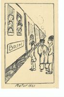 Basel: Matur 1925, Abfahrt der Schüler, traurige Lehrer