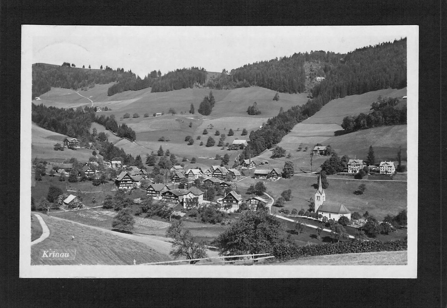 Ansichtskarten: Krinau SG , gelaufen 1947 – Gebraucht aus Reichenburg von Pipo-67