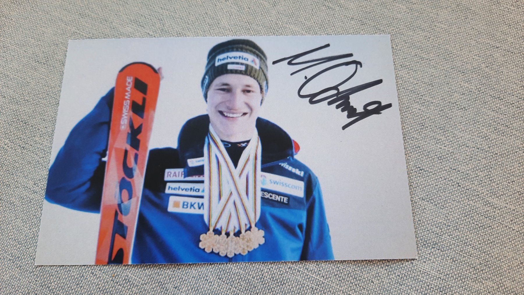 Autografi: Autogrammkarte Marco Odermatt – Usato da Schmerikon venduto da Olympia04