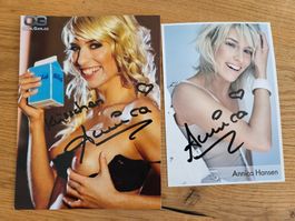 Handsignierte Annica Hansen Photo + Ak