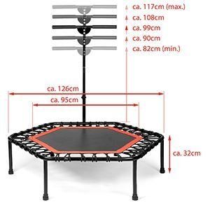 Zubehör: Fitness Trampolin mit Klappfunktion rot – Neu und originalverpackt aus Bottighofen von zaap 7