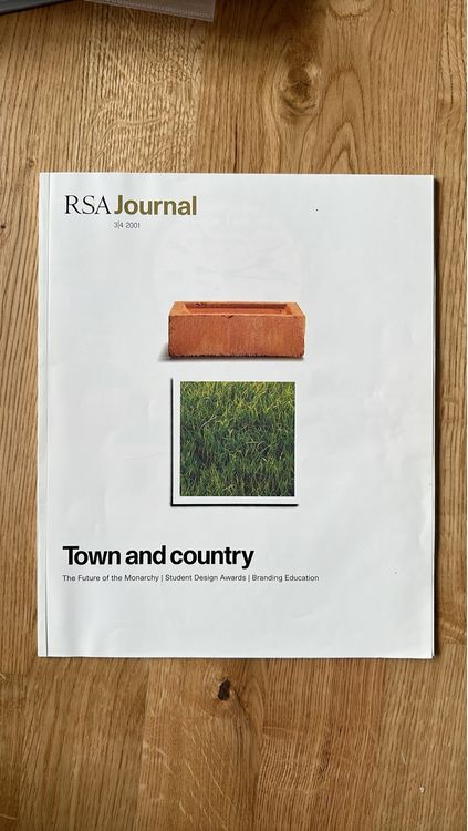 RSA Journal: Town and Country - Design & Bildung 2001 (Gebraucht) in ...
