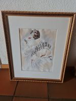 Erotische Zeichnung, Aquarell, Vintage, mit Rahmen, Top! ...