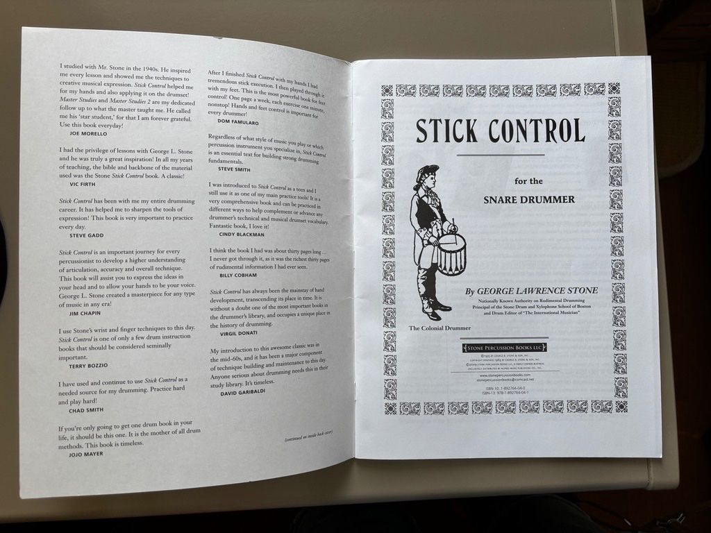 Libri: STICK CONTROL von George Lawrence Stone – Usato da Spreitenbach venduto da Hemingway69 2