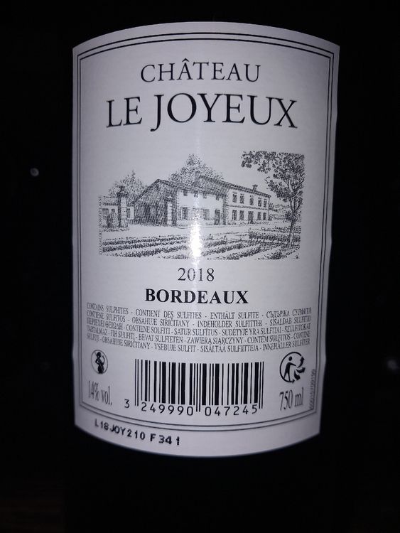 chateau le joyeux bordeaux 2018 Kaufen auf Ricardo