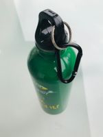 Alu-Trinkflasche / Wärmeflasche mit Karabinerhaken Aluminium
