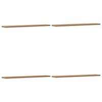 Étagères murales 4 pcs chêne artisanal 60x20x1,5 cm