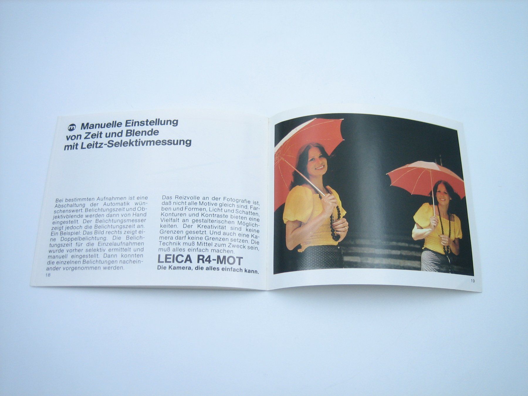Leica Fotocamera: Leica R4-Mot Prospekt/Katalog – Usato da Zürich venduto da Tomi118 8