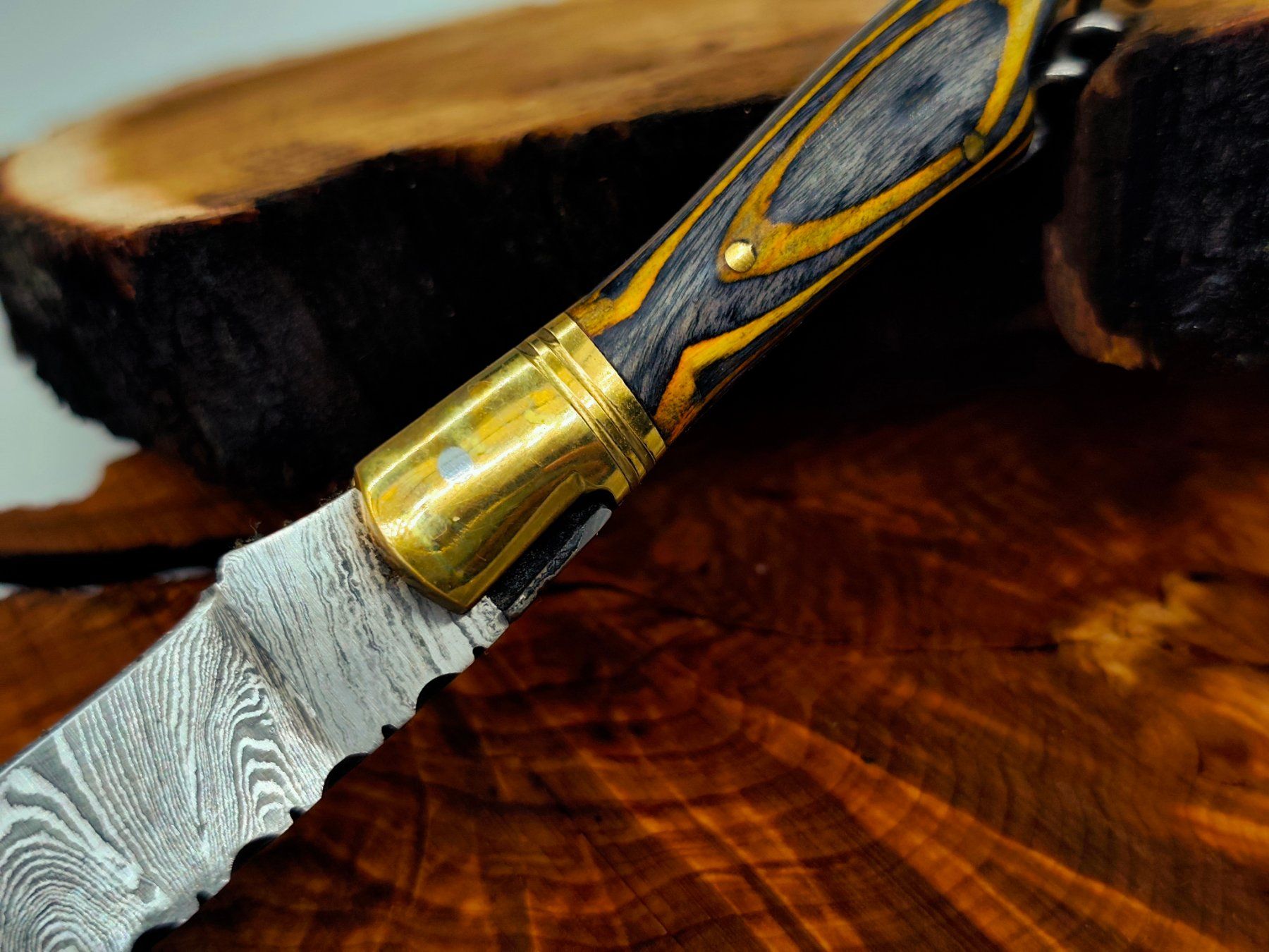 Accessori: Laguiole Damast Messer Klappmesser echtes Damastmesser – Nuovo e nell'imballaggio originale da Arlesheim venduto da Premius_1 3