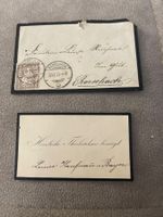 Antiker Trauerbrief Fam. Rennhaas 1880 mit Briefmarke