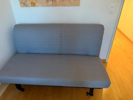 Schlafsofa IKEA 2er Bettsofa hellgrau 142 cm Breite