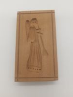 Tirggel, Holzmodel, Springerle -  Engel mit Posaune, Fanfare