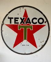 Texaco Werbetafel (ca 182cm Durchmesser)