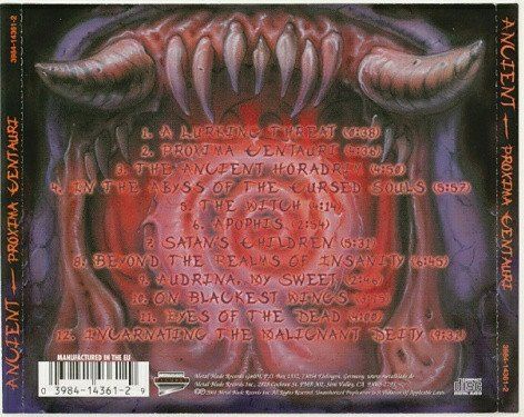 CD: Ancient – Proxima Centauri – Usato da Gingins venduto da Demonseed 1