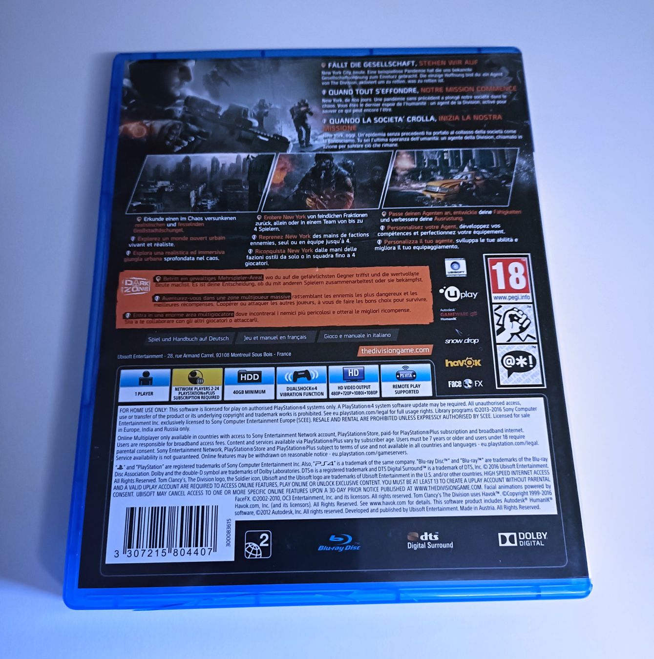 Sony Giochi: Tom Clancy's The Division | PS4 – Usato da Köniz venduto da Gamecollect 2