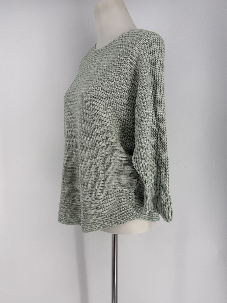 Pullover & Sweatshirts: Pullover Gr. L mit Lurex und 3/4 Arm – Gebraucht aus Auenstein von moin. 1