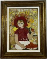 Nathalie Chabrier (1932) <spielendes Kind im Garten>