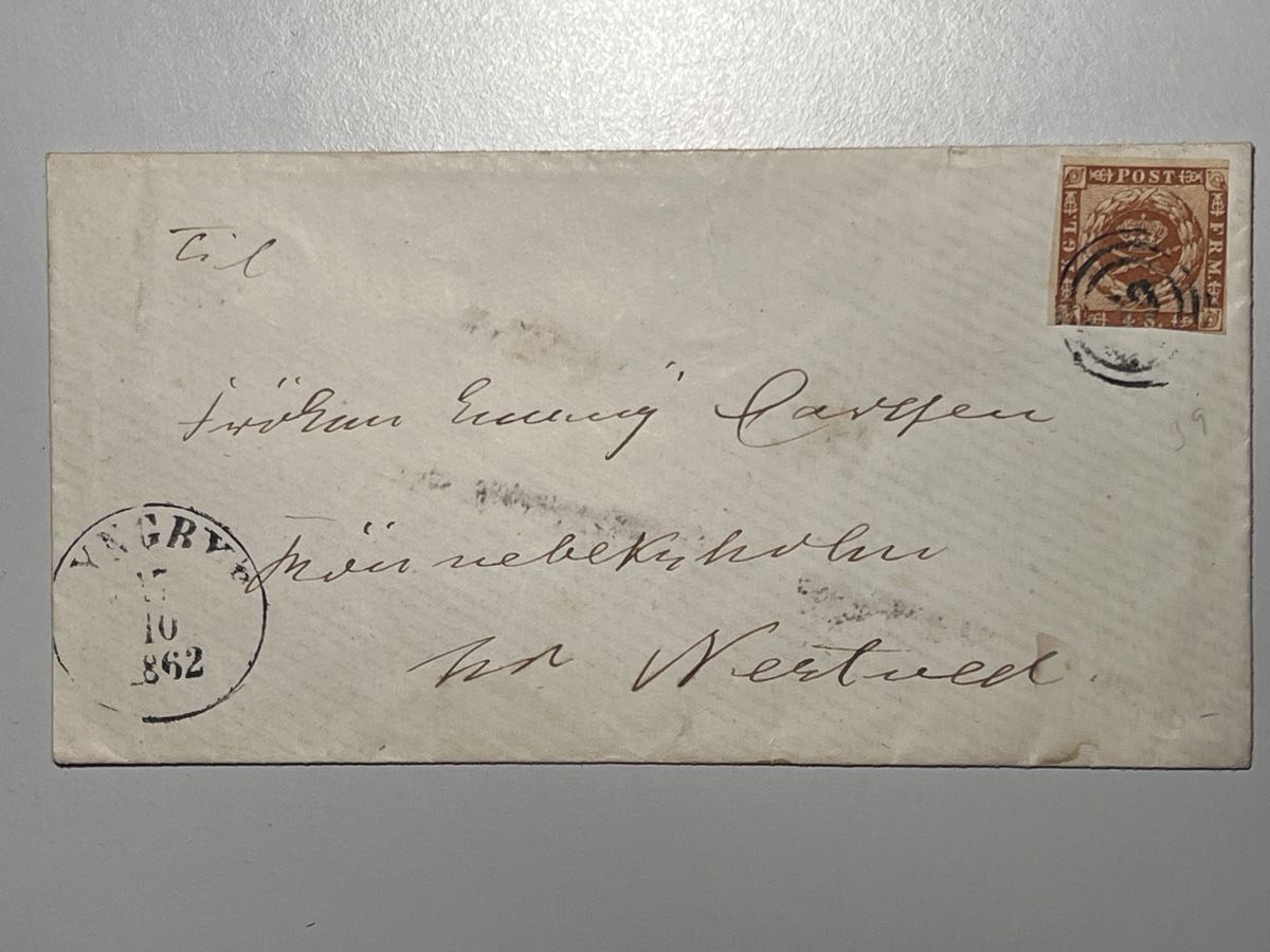 Tutti i francobolli: Dänemark 1862, 4 Skilling mit Nummern- oder Wellenstempel! – Usato da Küssnacht a. Rigi venduto da Unique-Valuable